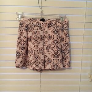 Patterned Fabric Shorts